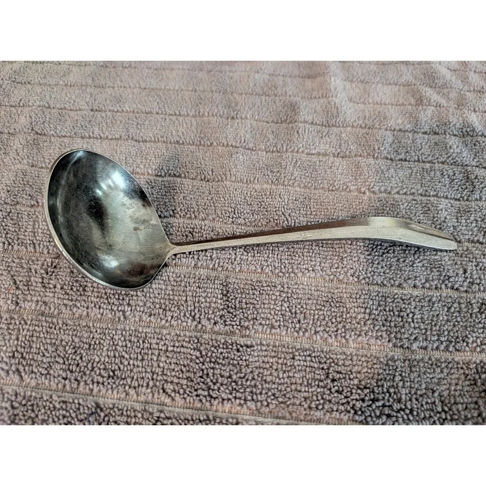Manor House Stainless Steel Gravy Ladle‎ Japan Mid Century Modern Starburst MCM